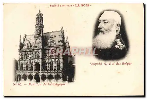 Cartes postales Paris Pavillon de la Belgique Leopold II Roi des Belges