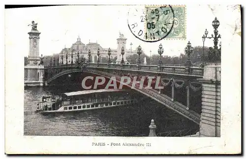 Cartes postales Paris Pont Alexandre III