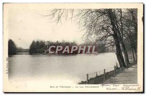 Cartes postales Bois de Vincennes Le Lac Daumesnil