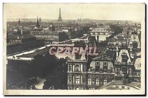 Cartes postales Paris Vue Des Sept Ponts Tour Eiffel