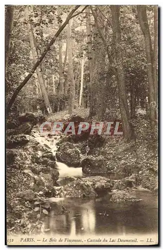 Ansichtskarte AK Paris Le Bois de Vincennes Cascade du Lac Daumesnil