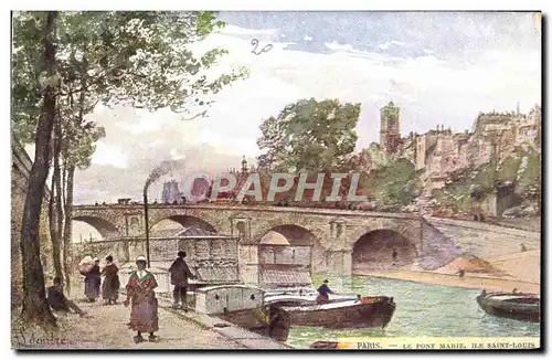 Cartes postales Paris Le Pont Marie Ile Saint Louis