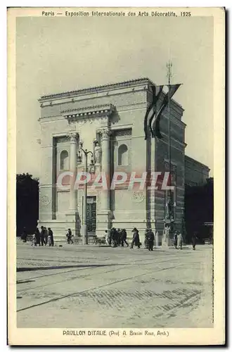 Cartes postales Paris Pavillon D&#39Italie Exposition internationale des Arts Decoratifs 1925