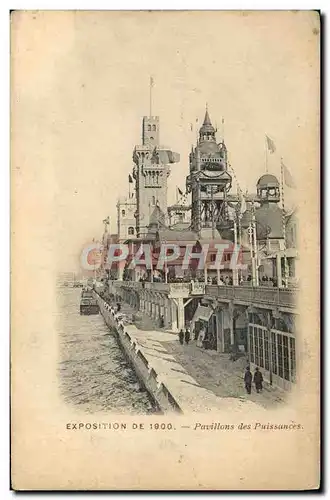 Cartes postales Paris Exposition de 1900 Pavillons des puissance