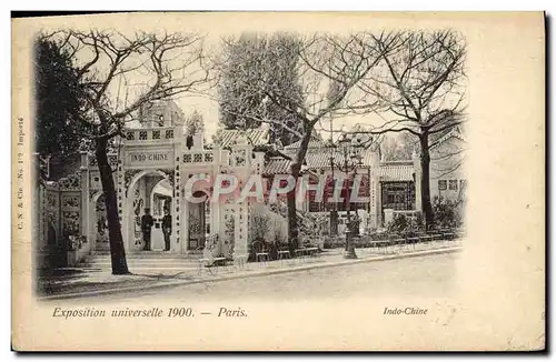 Cartes postales Paris Exposition des Arts Decoratifs 1900 Indochine