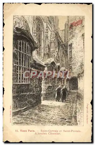 Cartes postales Paris Saint Gervais et Saint Protais l&#39Ancien Chanier Publicite Maggi