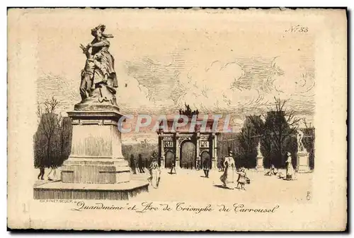 Cartes postales Paris QuandMeme et Arc de Triomphe du Carrousel