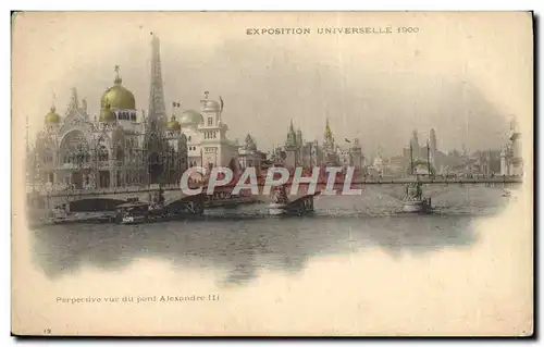 Ansichtskarte AK Paris Exposition de Paris Universelle 1900 Perspective du Pont Alexandre III