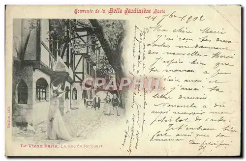 Cartes postales Paris le vieux Paris La rue du rempart