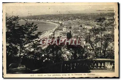 Cartes postales Nice Vue Generale Prise de la Terrasse du Chateau