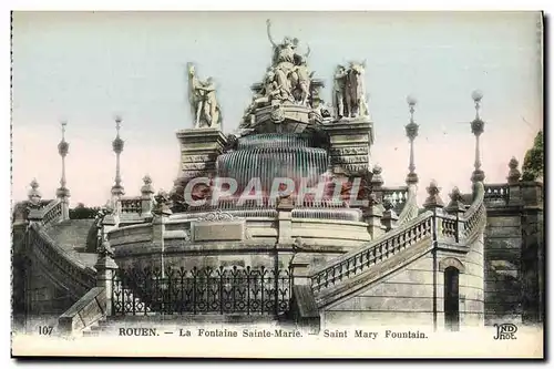 Ansichtskarte AK Rouen La Fontaine Sainte Marie