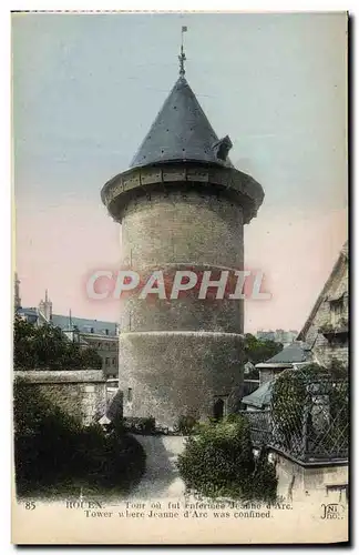 Ansichtskarte AK Rouen Tour du Fut enfermee Jeanne d&#39Arc