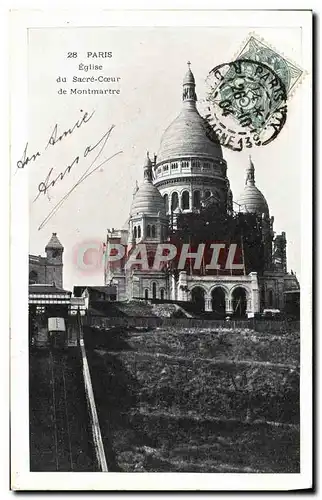 Cartes postales Paris Eglise Du Sacre Coeur de Montmartre