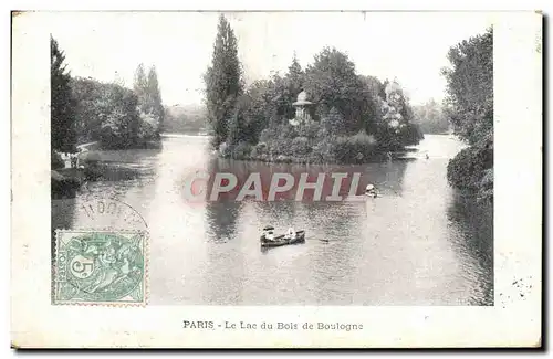 Cartes postales Paris Le Lac du Bois de Boulogne