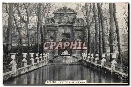 Ansichtskarte AK Paris Fontaine De Medicis