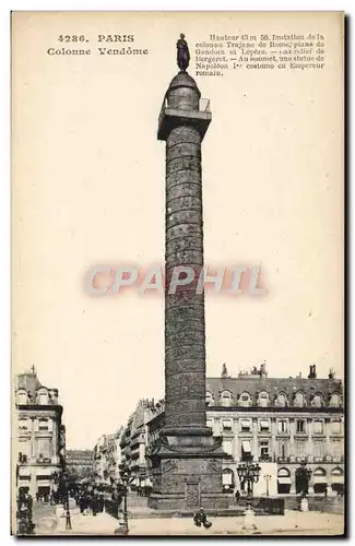 Cartes postales Paris Colonne Vendome