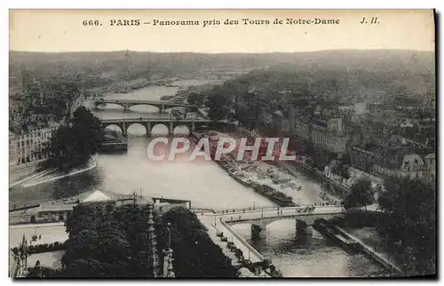 Ansichtskarte AK Paris Panorama Pris des Tours de Notre Dame