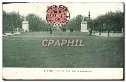 Cartes postales Paris Avenue Des Champs Elysees