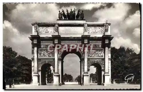 Moderne Karte Paris Et Ses Merveilles Arc de Triomphe du Carrousel