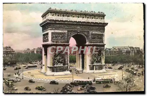 Cartes postales moderne Paris et ses Merveilles La Place et L&#39Arc de Triomphe de l&#39Etoille