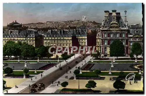 Cartes postales moderne Paris et ses Merveilles La Butte Montmartre vue du Palais du Louvre