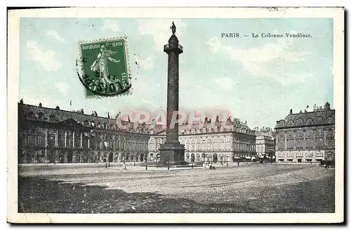 Cartes postales Paris La Colonne Vendome