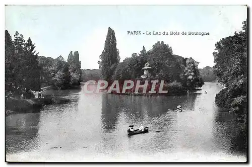 Cartes postales Paris Le Lac du Bois de Boulogne