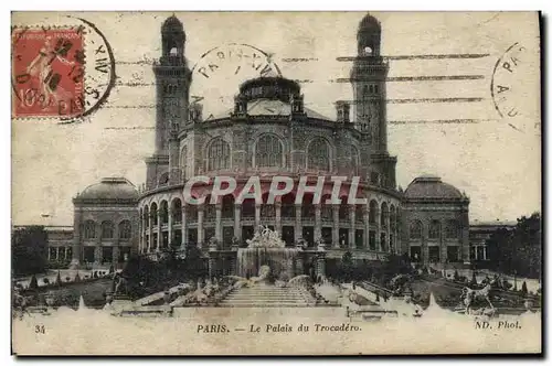 Cartes postales Paris Le Palais du Trocadero