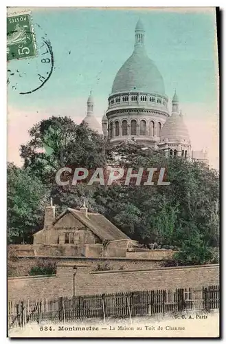 Ansichtskarte AK Montmartre La Maison au toit de chaume