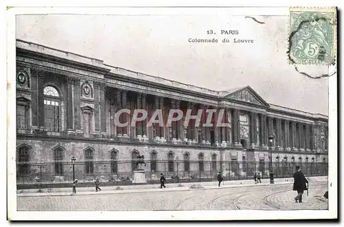 Ansichtskarte AK Paris Colonnade du Louvre