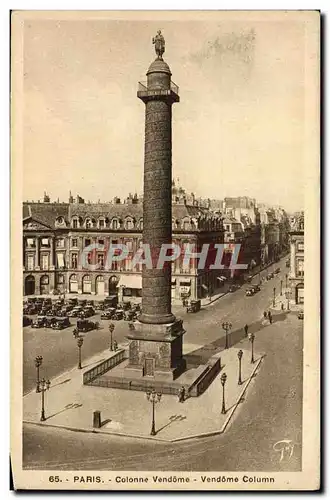 Cartes postales Paris Colonne Vendome