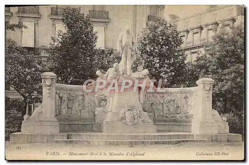 Cartes postales Paris Monument eleve a la Memoire d&#39Alphand