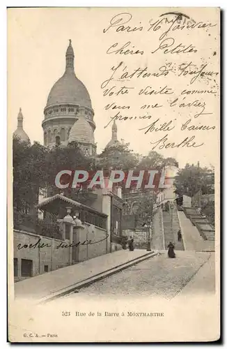 Ansichtskarte AK Paris Rue de la Barre a Montmartre