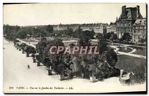 Ansichtskarte AK Paris Vue sur le Jardin des Tuileries