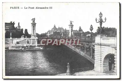 Cartes postales Paris Le Pont Alexandre lll