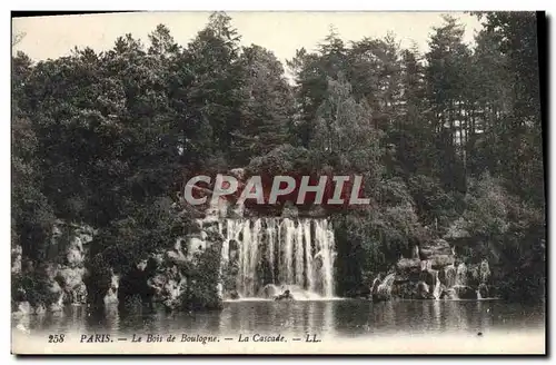 Ansichtskarte AK Paris Le Bois de Boulogne La Cascade