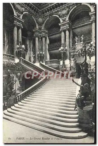 Ansichtskarte AK Paris Le Grand Escalier de l&#39Opera