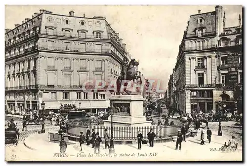 Ansichtskarte AK Paris Place des Victories La Statue de Louis XIV