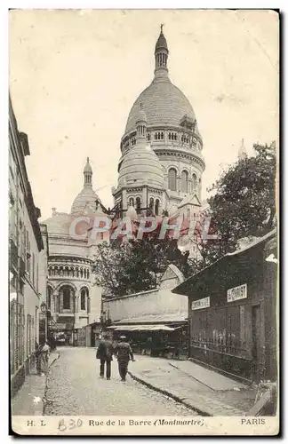 Cartes postales Paris Rue de la Barre Montmartre