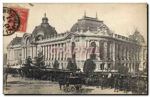 Cartes postales Paris Petit Palais de Champs Elysees Attelage Caleches