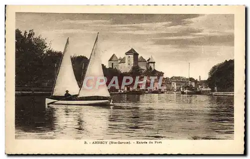 Cartes postales Annecy Entree du Port Bateau