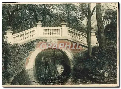 Ansichtskarte AK Paris Parc Monceau La passerelle