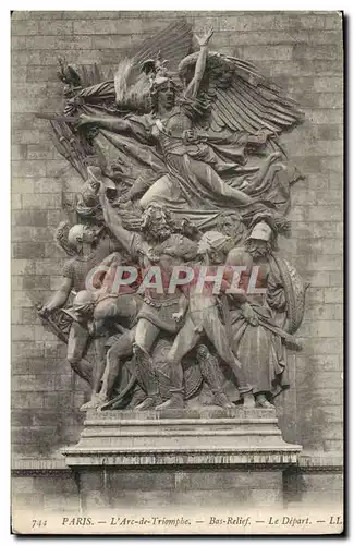 Ansichtskarte AK Paris L&#39Arc de Triomphe Bas Relief Le Depart