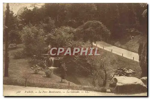 Ansichtskarte AK Paris Le Parc Montsours La Cascade