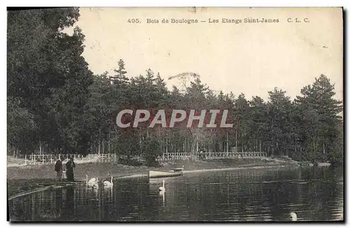 Ansichtskarte AK Bois de Boulogne Les Etangs Saint James