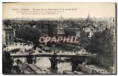 Ansichtskarte AK Paris Ecluse de la Monnaie et le Pont Neuf