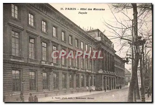 Ansichtskarte AK Paris Hotel des Monnaies Facade