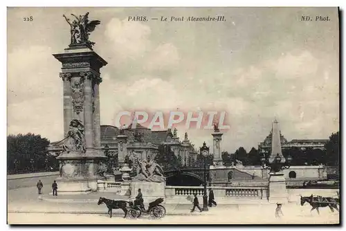 Cartes postales Paris Le Pont Alexandre lll