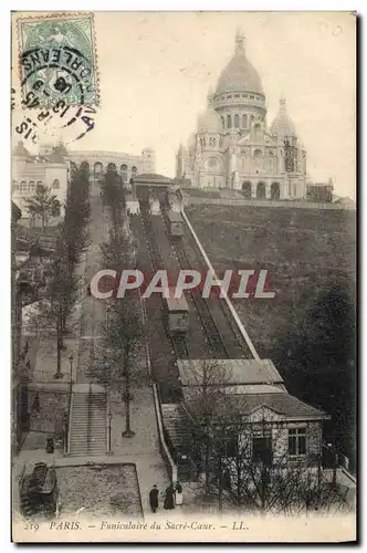 Cartes postales Paris Funiculaire du Sacre Coeur