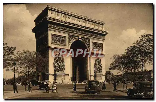 Cartes postales Les Jolis Coins de Paris Arc de Triomphe Automobile